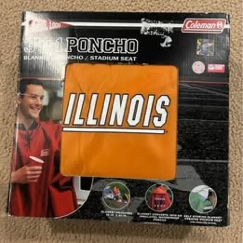 Fighting Illini 3-in-1 poncho